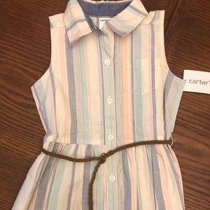 Sleeveless Dress w/belt